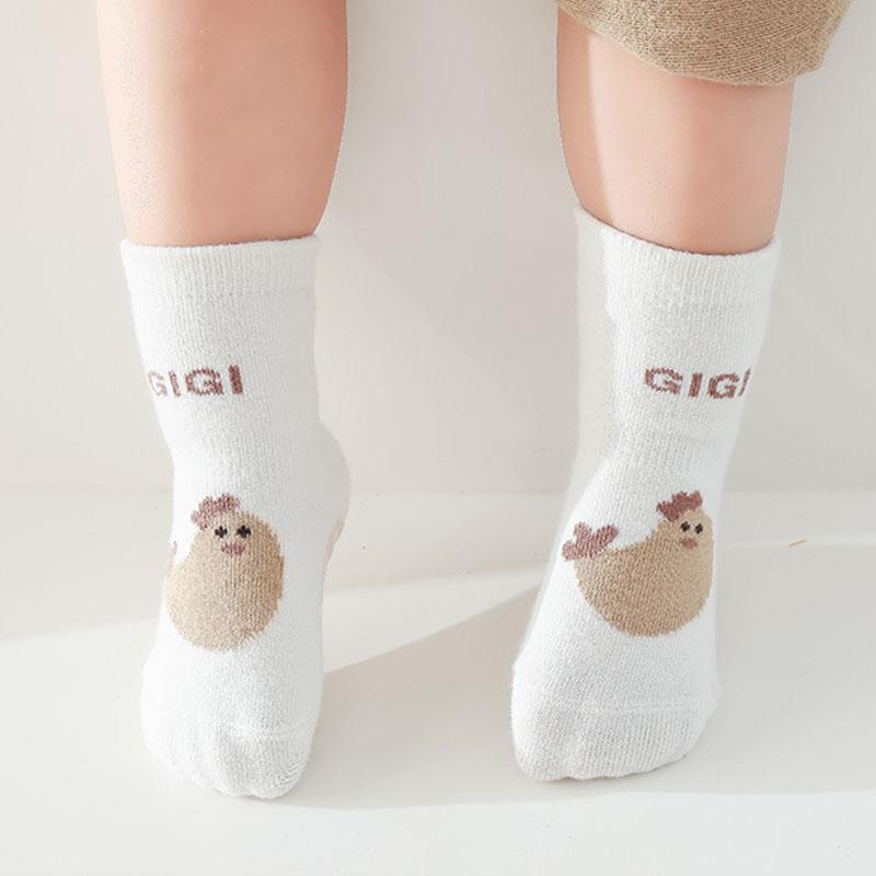5 Pairs Kids Non-Slip Socks Cute Cartoon Patterns Comfy Breathable Floor Socks for Baby Boys And Girls Toddler Floor Sock
