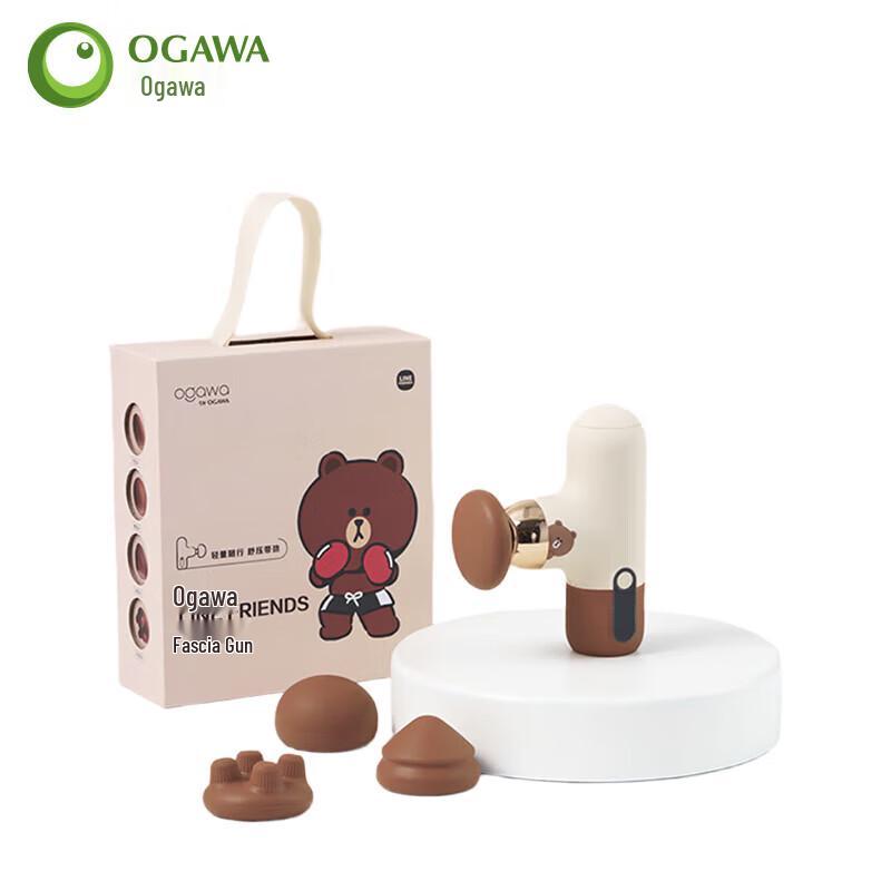 OGAWA LINE FRIENDS Компактный массажный пистолет CN вилка (адаптер в комплекте)