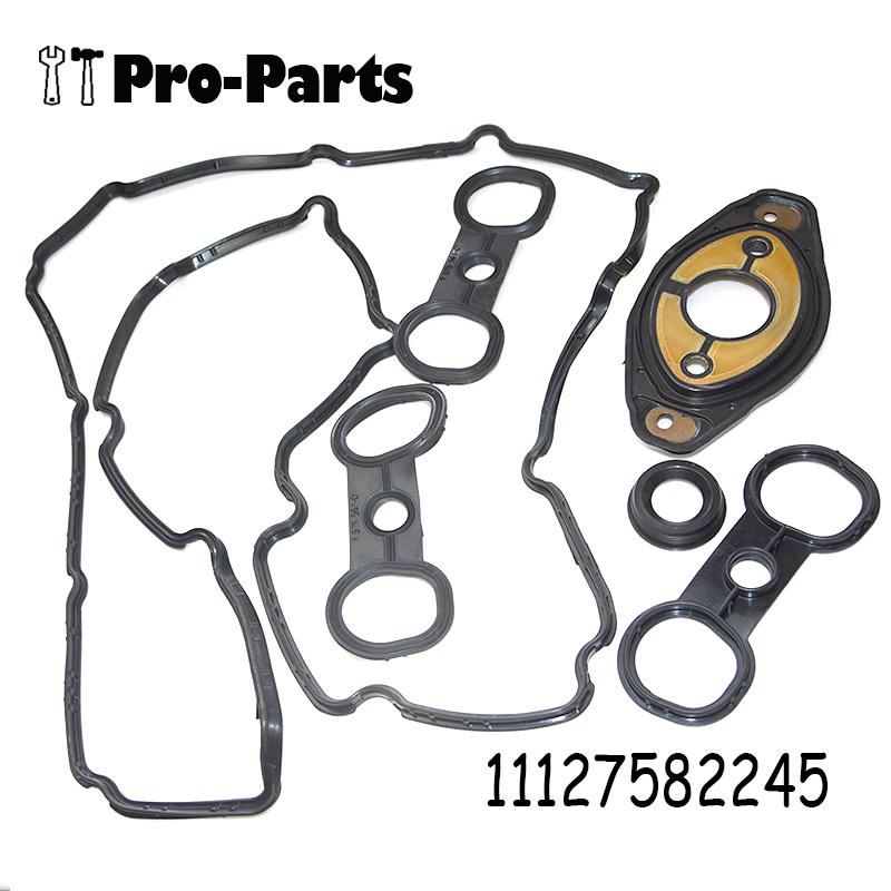 11127582245 New Valve Cover Gasket Kit for BMW N52 E60 E82 E88 E90 E91 E92 E93 X3 X5 Z4 3.0L 11127552280 11127559699