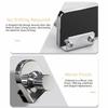 Zincs Alloys Glass Cabinet Lock Corrosion Resistant Non Perforated Cabinet Door Lock High Strength Easy To Install