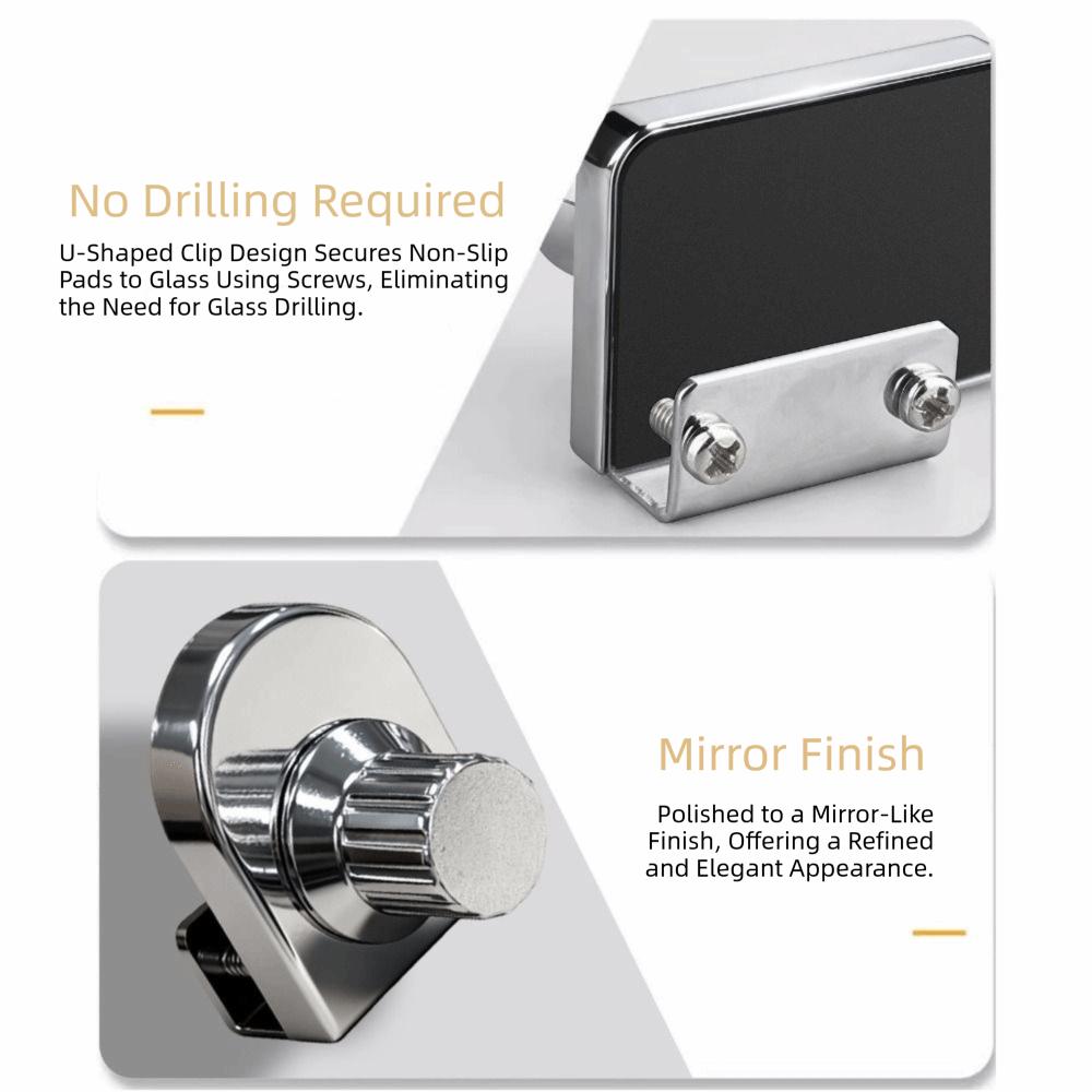 Zincs Alloys Glass Cabinet Lock Corrosion Resistant Non Perforated Cabinet Door Lock High Strength Easy To Install