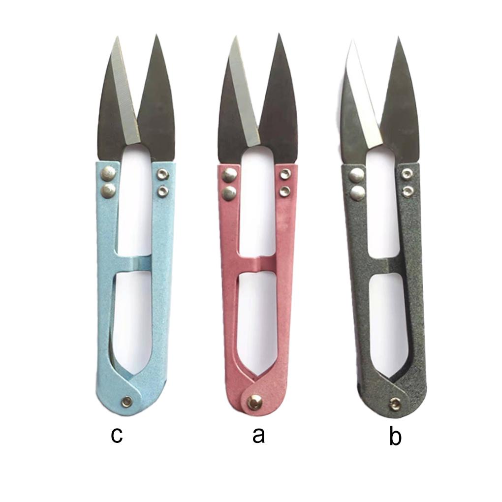 Mini Scissor High-carbon Steel U Shape Sewing Snips Cutting Tools Thrum Yarn Clippers Trimming Nipper Household Items for Home