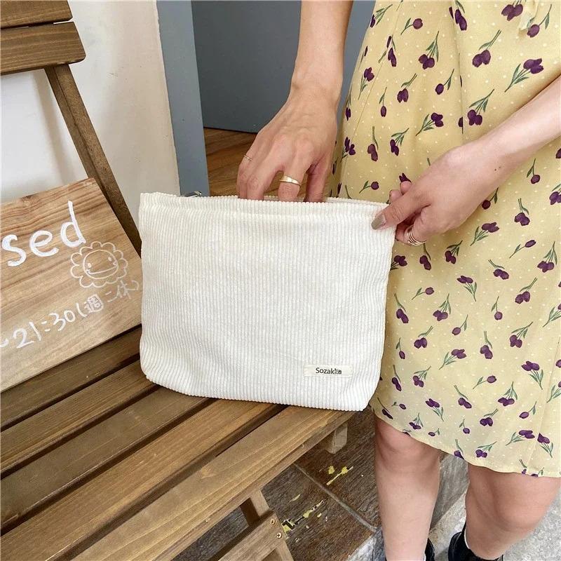 Pink Leopard Print Women's Cosmetic Bag Retro Flower Ladies Small Clutch Purse Travel Handbags Schoolgirl's Pencil Storage Bags