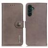 KHAZNEH For Samsung Galaxy A35 5G Leather Cases Stand Cowhide Texture Phone Cover Wallet