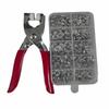 50/100Sets DIY Craft Five Claw Buckle Clamp Set 9.5mm Snaps Buttons Colorful Snap Fastener Kit Hand-pressed Invisible