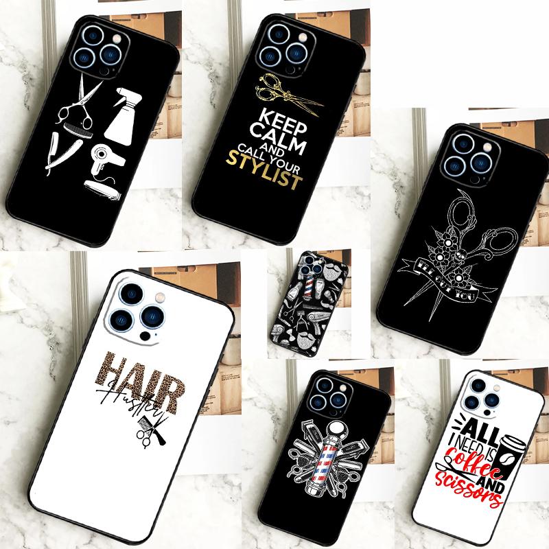 Hair Stylist Hairdresser Phone Case For iPhone 13 12 14 11 16 15 Pro Max Plus Mini 7 8 X XR XS Max Cover