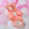 Solid Color Hairless Cat Clothes Winter Coat Pullover Style Pet Costumes Jumpsuit Design Bear Design Cat Hoodie Sweater