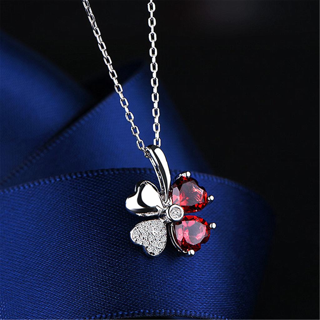925 Silver Bead Necklace Pendant AAA Zircon For Women Clavicle Chain Necklaces Wedding Party Fashion Jewelry Gift
