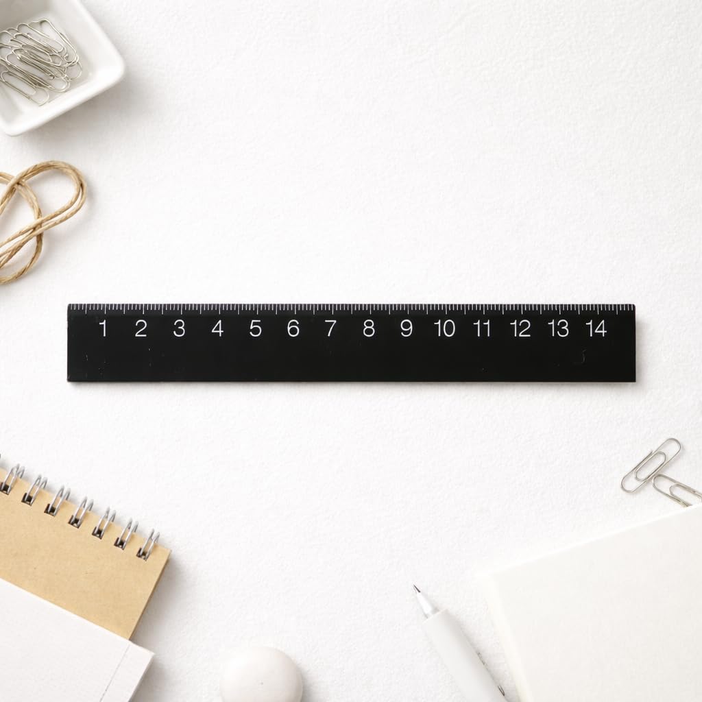MUJI Ruler with Measuring NDA87A4A Double-Sided Marks, 15cm,