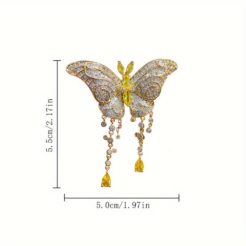 Elegant Butterfly Brooch - Exquisite Accessory for Women, Elevate Banquet and Dress Suit Outfits with Classic Elegance, Novelty Jewelry Piece