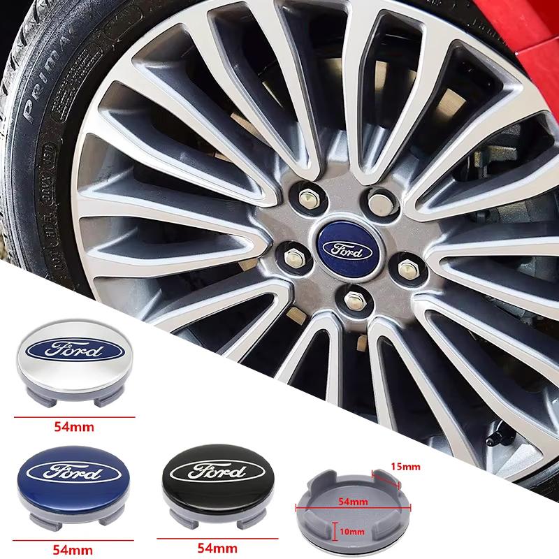 Car 4Pcs 54mm Original Wheel Center Covers Hup Caps Decoration For Ford Focus MK2 Fiesta Mondeo Galaxy Falcon Territory Ecosport GT9