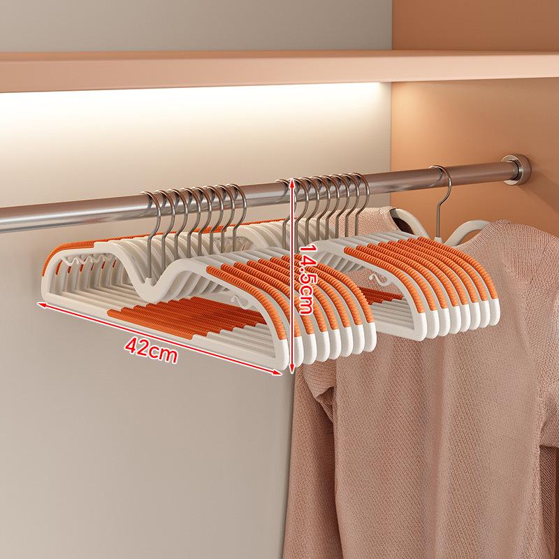 Non-Slip Narrow Short Neck Clothes Hanger with Anti-Shoulder Design