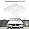 1 Pair Front Left +Right Headlamp Clear Plastic Lens Cover For BMW E46 3 series 4DR 02 05