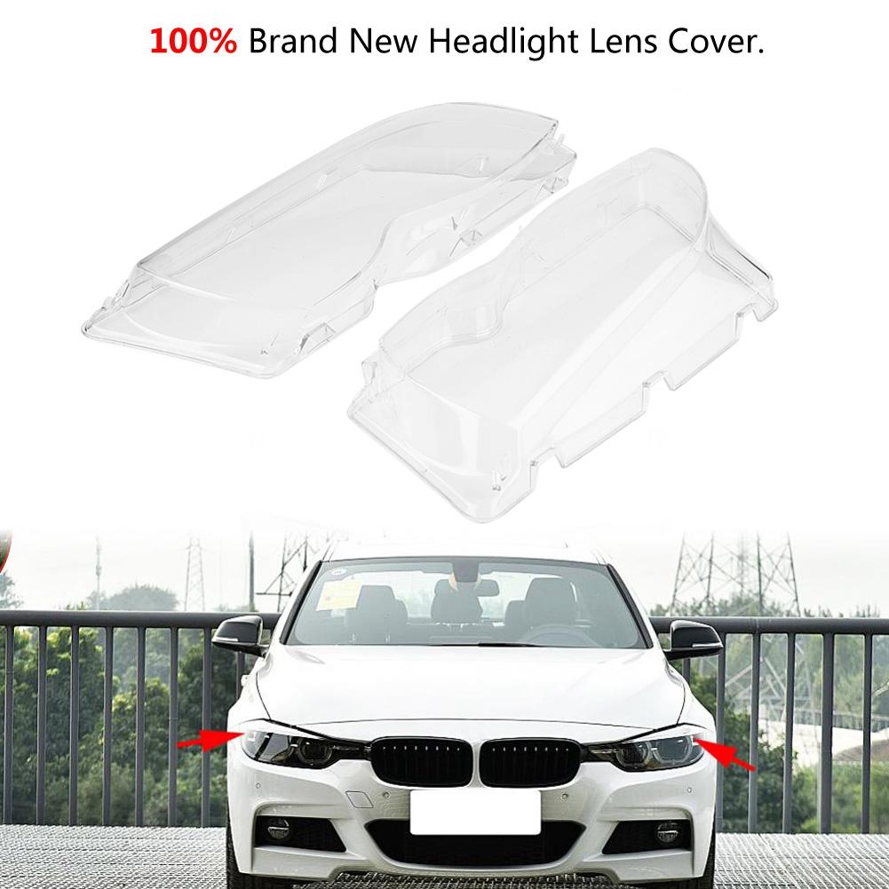 1 Pair Front Left +Right Headlamp Clear Plastic Lens Cover For BMW E46 3 series 4DR 02 05