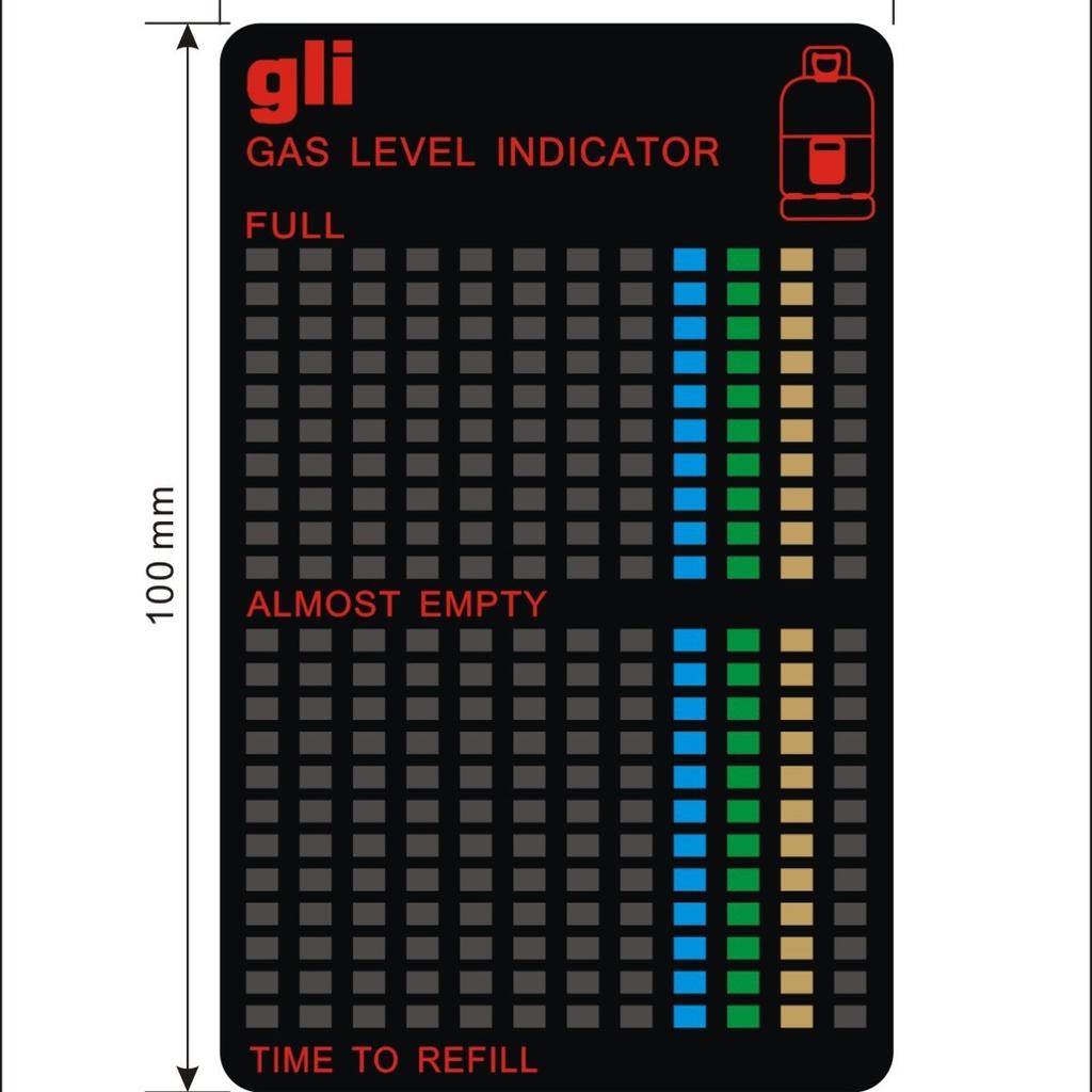 Gas Lever Indicator Gas Surplus Test Card