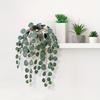 1PC Artificial Plants Vines Fake Hanging Eucalyptus Leaves Plastic Foliage Wall Hanging Rattan for Wedding Home Garden Decor
