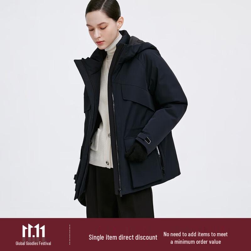 

GIOVANNI VALENTINO Women s 3-Proof Hooded Winter Down Jacket S