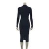 GRAXIA Cabaret Midi Knit Tight Suitable for Hostess Long High One Size Fits All Dress, Dress, Dress, Fit, Hostesses, Clubs, Lounges, Sleeves, Slit,