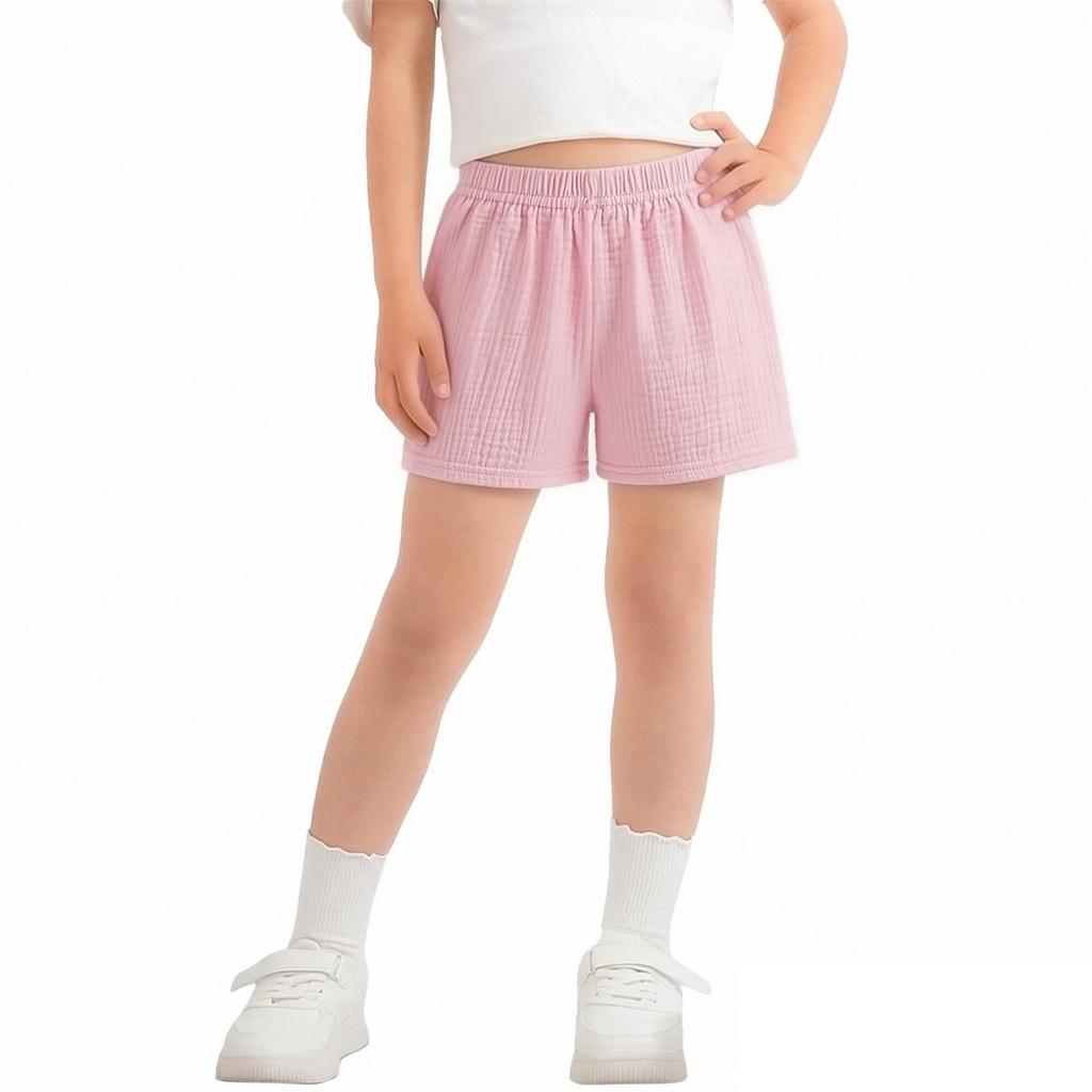 Boys And Girls Casual Loose Sports Shorts Fashion Plain Color Comfortable Kids Pants
