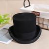 2026 New 100% Wool Top Hat & President Derby, Magician Flat Jazz Cap, British Retro Style Gentleman Fedora