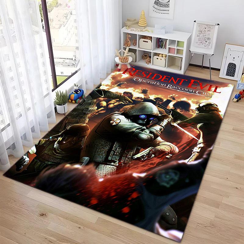 Sci-Fi game Resident Evil, Umbrella Corporation, soft carpet, home living room, office chair pad, door mat, door mat carpet U9
