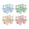 Silikon Baby Tenningsispinneform BPA-fri Fryserbrett for Frukt Yoghurt Tåler Oppvaskmaskin Morsom Tyggeleke