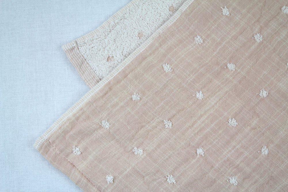 UCHINO Face Organic 34 x 80 9420F018 P Towel, Plant-Dyed Gauze, cm, Pink,