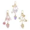 Eye Catching Resin Fruit Keychain With Bows Detachable Bag Charm Cute Fashion Gift Elegant Bags Pendant for Women