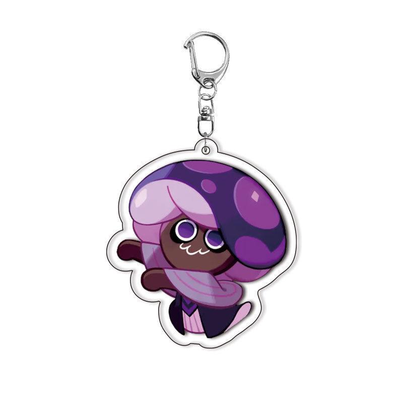 Cookie Run Kingdom Acrylic Game Related Products Keychain Jewelry Friend Fan Gift Bag Charms Souvenir Q Version Cartoon Fashion