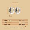 S925 Sterling Silver Butterfly Rose Earrings & Ring Set - Open Ring Design for Women