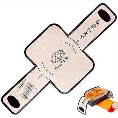 D5 Silicone Bread Mat Sling Loaf Pan Liner Reusable Heat Resistant Baking Mat with Long Handle Non Stick Easy Clean Baking Liner