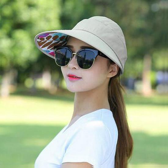 Korean Style Women's UV Protection Foldable Sun Hat - Outdoor & Travel Casual Hat
