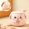 Cartoon Ceramic Mug Couple Cup Household Male and Female Cup High Looking Cute Animal Water Cup Souvenir
