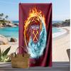 Asciugamano da Spiaggia West Ham United Football Print, Asciugamano Grande Morbido ad Asciugatura Rapida per Spiaggia Campeggio Nuoto