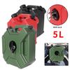 5L Lockable Fuel Tank for Car/Motorcycle - Emergency Oil Can for Gasoline/Diesel, Durable Plastic