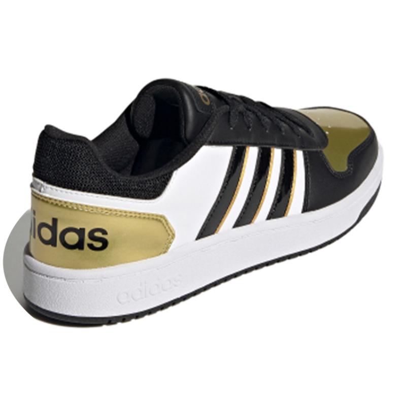 Adidas Hoops 2.0 'Black Gold White' Sneakers H01196