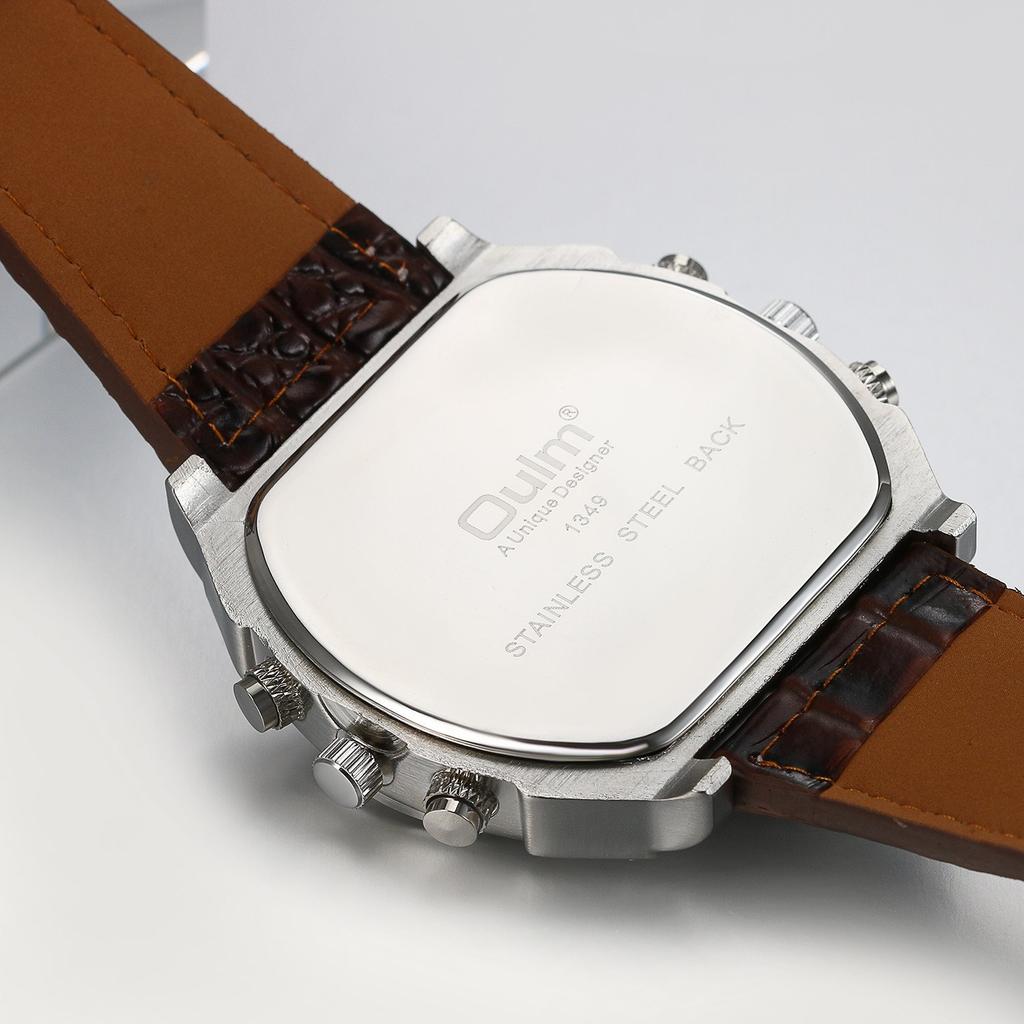 Waterproof Sports Watch with Japanese Quartz Analog Dual Time Stylish Fashion Accessory Dial Gift Box Included Men's Movement, Display, Function,