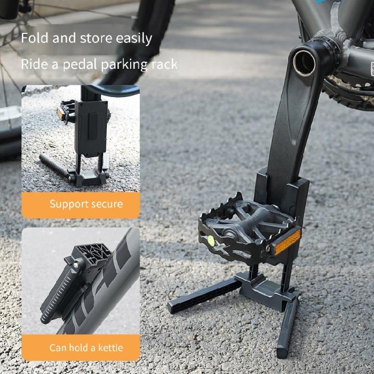 Bicycles Rear Parking Rack Mountain Bike Side Frame Stand Plastic Stand Pedal Frame Parking Brackets Enduring