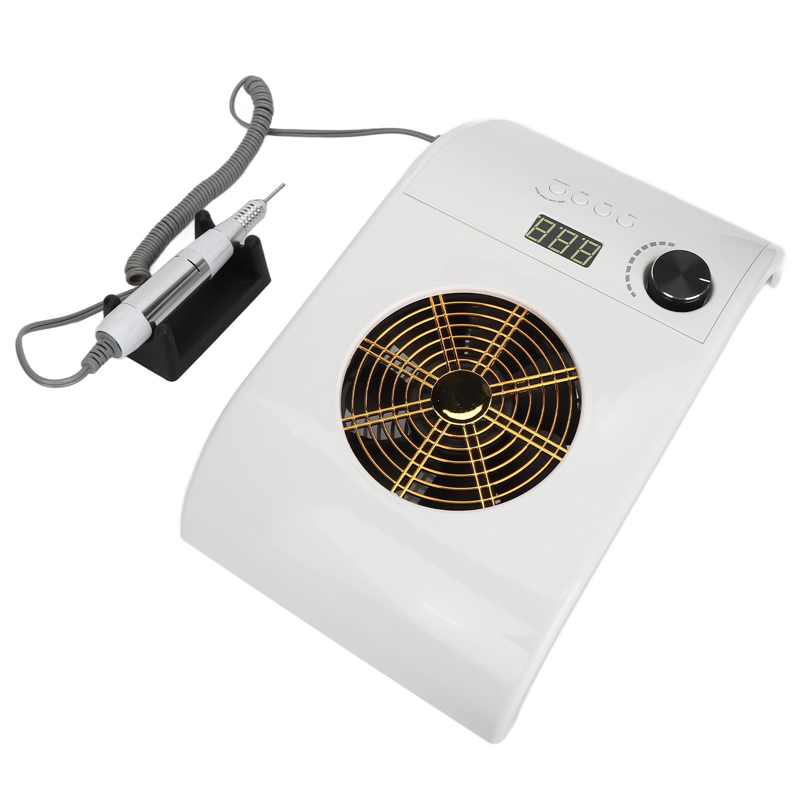 

Пылесборник для ногтей 3 в 1 со светодиодной подсветкой, регулируемой мощностью всасывания, электрическая пилка для ногтей EU PLUG