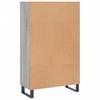 Highboard in Grey Sonoma 69.5 x 31 x 115 cm Engineered Wood