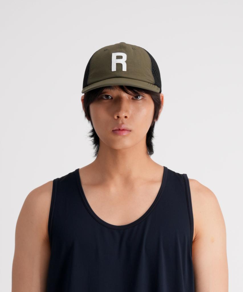 Lisjilain Nylon Mesh Wappen Ball Cap Running Cap Oversized Cap Rc204