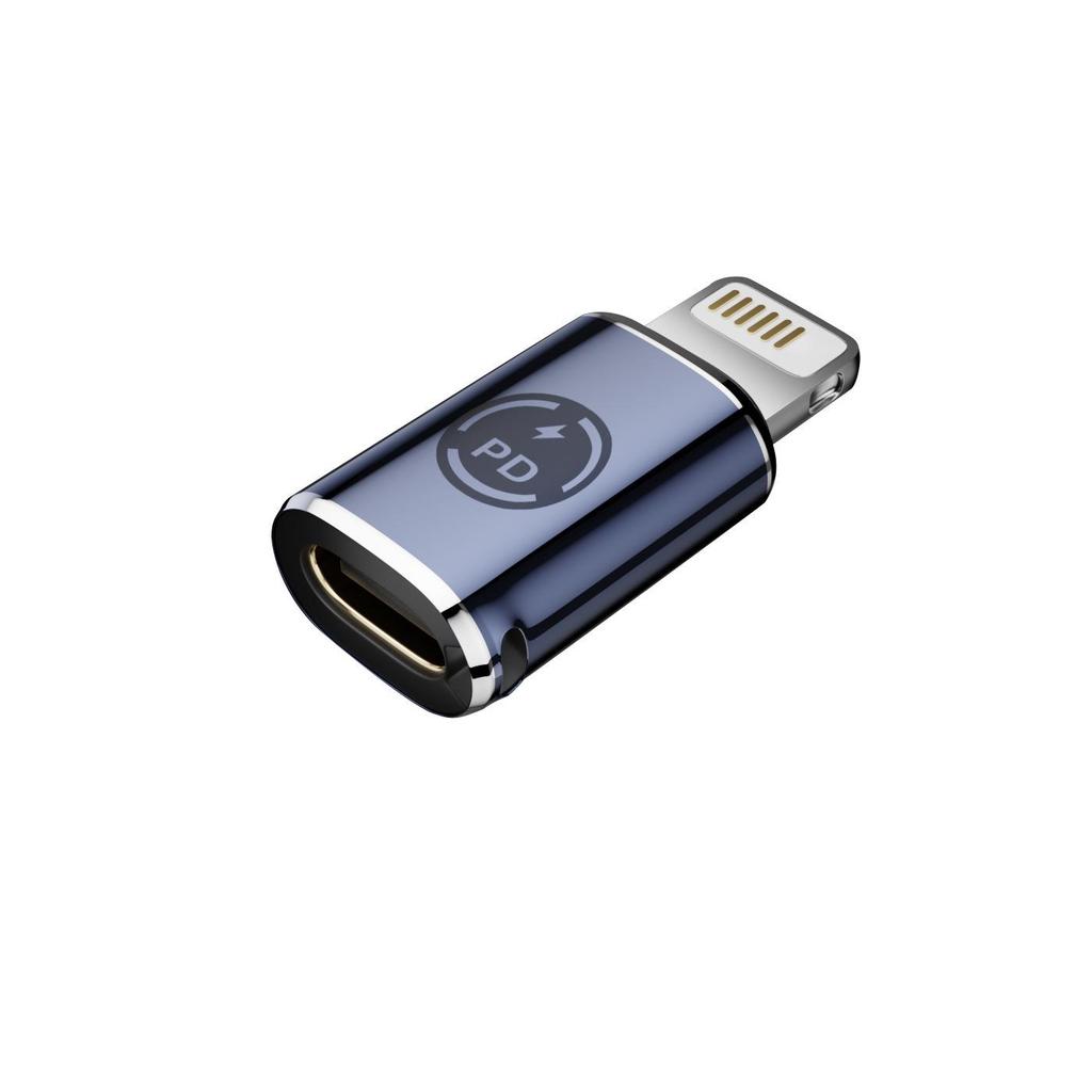 Type-C Female to Lightning Male Adapter for Charging & OTG