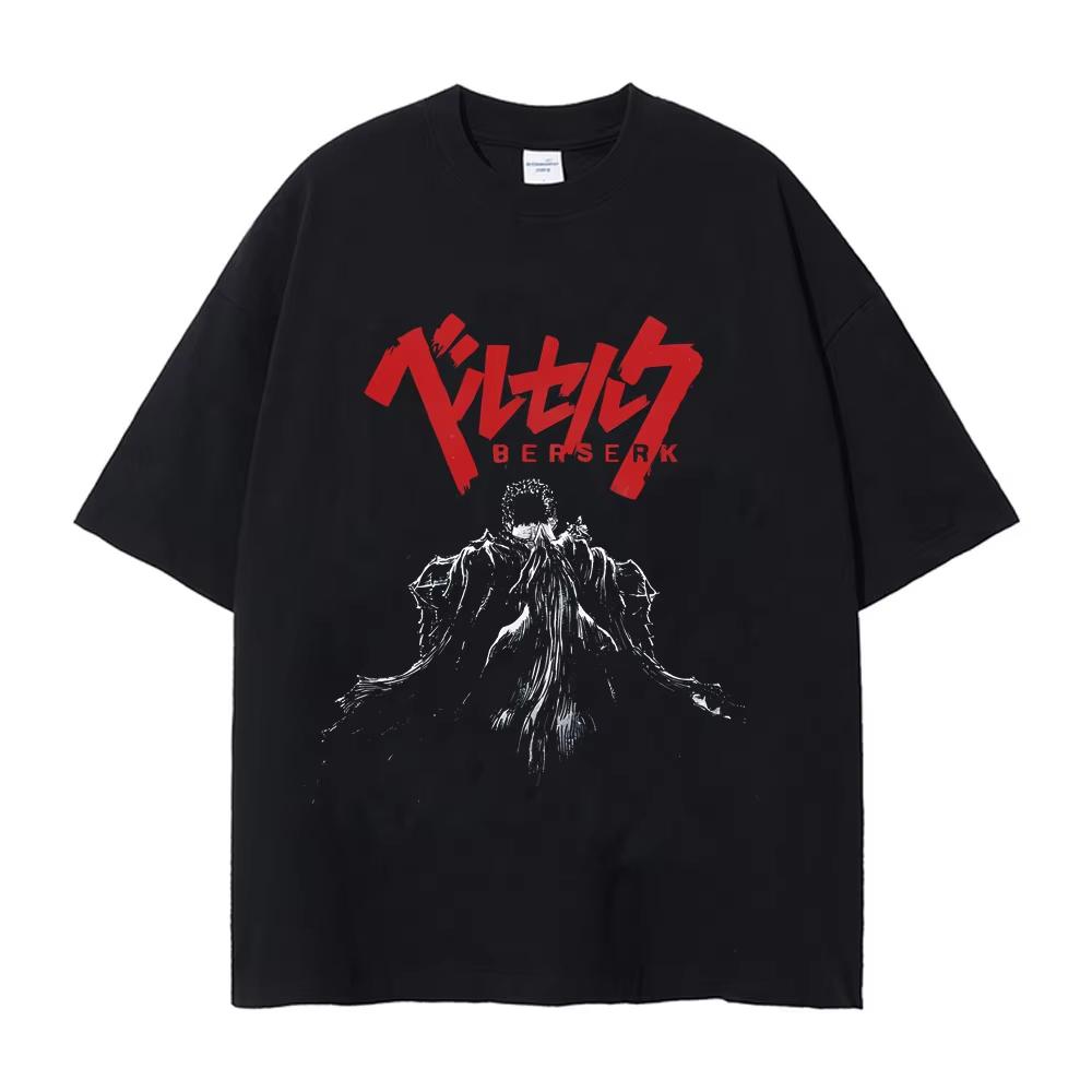 Anime-Print, Sommer, Freizeit, Bequem, Herren-Rundhals-T-Shirt, Trendige Streetwear für Herren, 2025