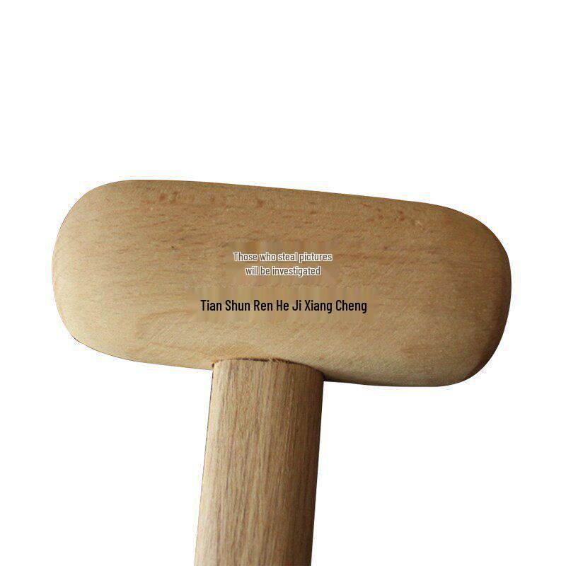 Solid Wood Temple Gong Mallet - Original Wood Color Mallet for Striking Board or Dharma Instrument