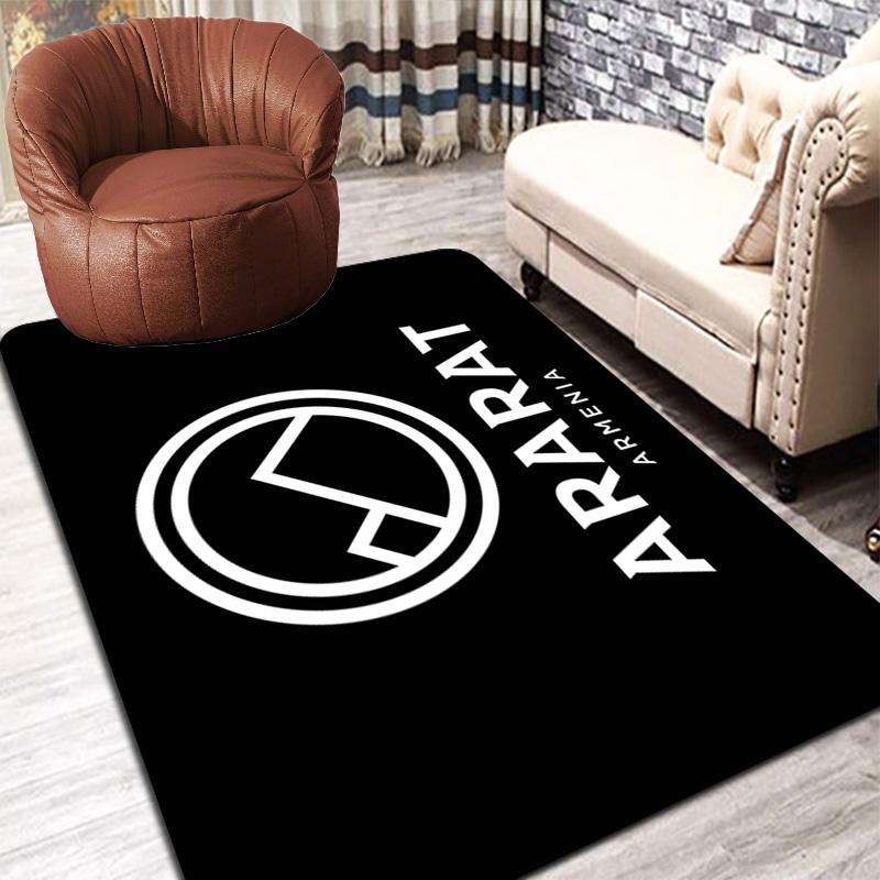 Ararat Armenia FC Pattern Rug Floor Mat for Living Room or Bedroom Soft and Comfortable Carpet a Gift for Birthday and Holiday.