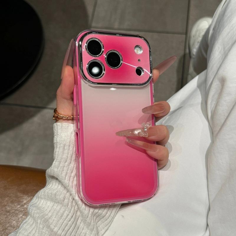 High Value Contrast Color Gradual Change Smudging Seconds Change Applicable Apple 17Pro Mobile Phone Case iPhone16Pro All-inclusive Anti-drop
