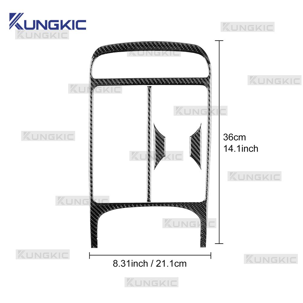 Carbon Fiber Interior Sticker for Hyundai Tucson NX4 2024 2025 LHD RHD Transmission Cup Frame Panel