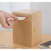 ZHLELEWZ Large capacity wooden piggy with large fashionable banknote piggy not easy to small item simple design bank, lock, bank, block, storage,