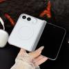 For iPhone Duo 5G Case Ultra-Thin Matte Transparent Magnetic Wireless Charging Hinge Folding Shockproof Back Cover Accessories
