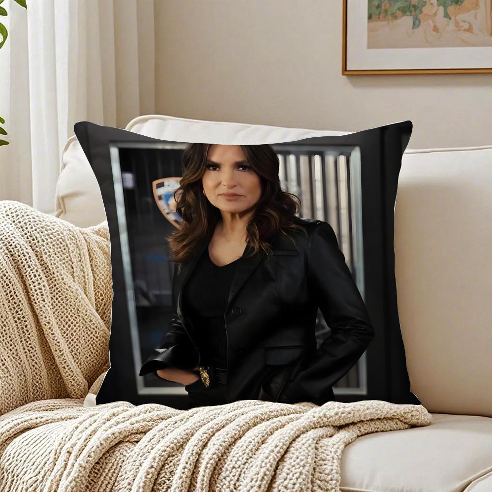 O-Olivia Benson Pillow Svu Character Cushion Cover Pillowcase Anti-Dustmite Living Room Sofa Decor Cushion Room